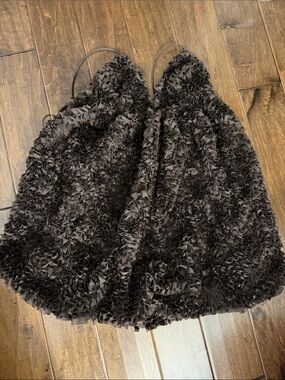 Zara Brown Textured Mini Dress